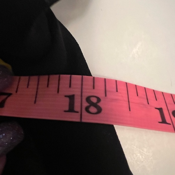 Colorful and black women’s blouse Size XL sleeveless color pattern underneath - Picture 9 of 9